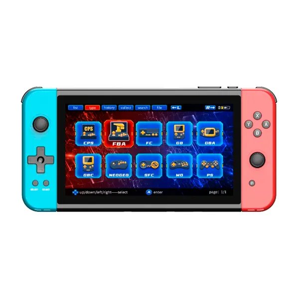 Портативная игровая приставка Powkiddy X70 (7 дюймов, 128 бит)