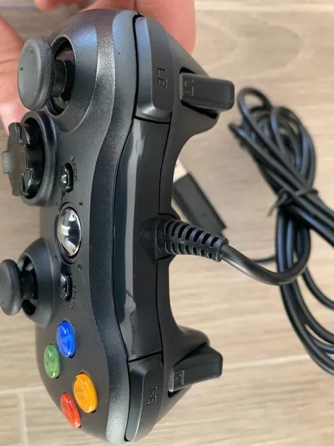 Контролер дротовий PC360 у стилі Xbox 360 джойстик геймпад BLACK без коробки тільки для ПК