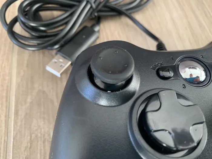Контролер дротовий PC360 у стилі Xbox 360 джойстик геймпад BLACK без коробки тільки для ПК