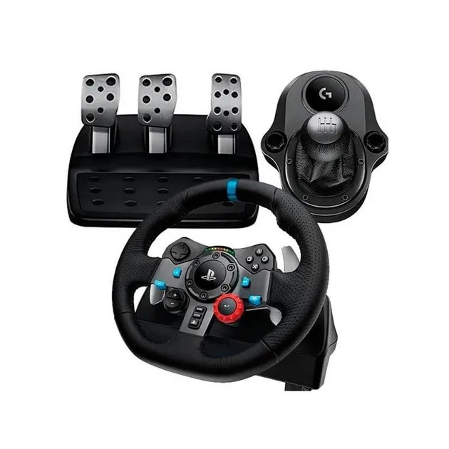Комплект Набір 3 в 1 Logitech G29 Кермо та педалі Driving Force Racing Wheel + Важіль перемикання передач Logitech G Driving Force Shifter (для PlayStation 3/4/5 та ПК)