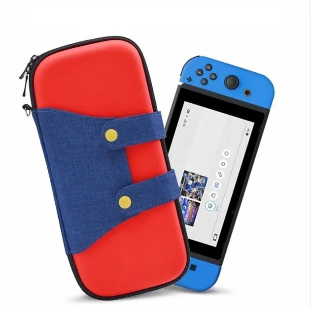 Защитный кейс сумка Mario для Nintendo Switch / Красный