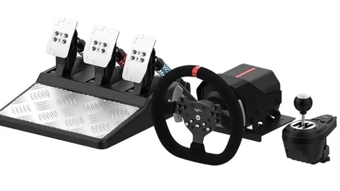 Игровой гоночный руль с тремя педалями и коробкой передач 3в1 PXN Racing-V10 вращение 270°/900°, для PC/PS3/PS4/XBOX/SWITCH