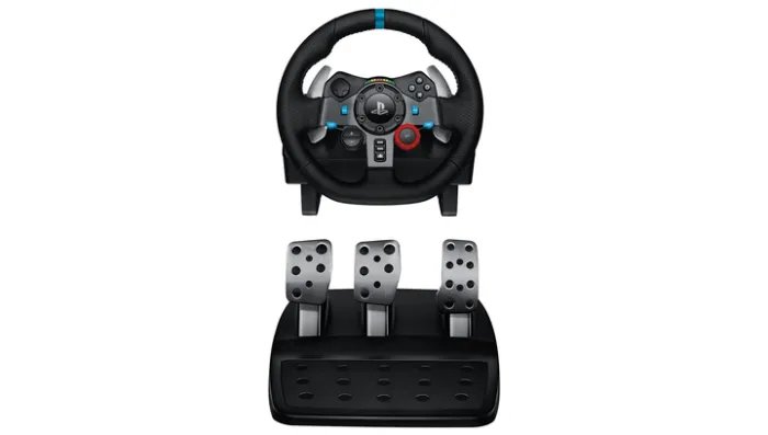 Набор Руль Logitech PlayStation 4 Driving Force Racing Wheel G29 Black + Рычаг переключения передач Logitech PlayStation 4 Driving Force Shifter