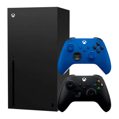 Набор Консоль Microsoft Xbox Series X 1TB Black + Геймпад Microsoft Xbox Series Shock Blue