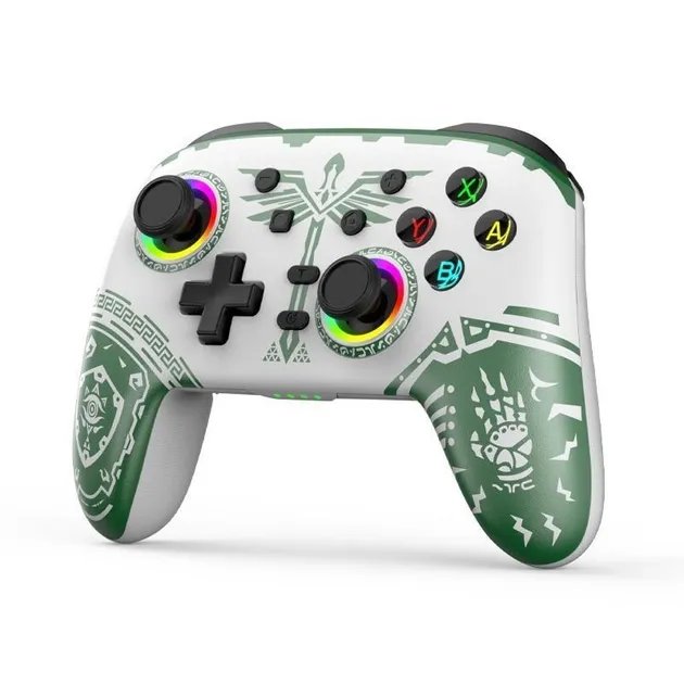 Беспроводной Bluetooth геймпад BSP Limited Edition Zelda для NS / IOS / PC / PS4 / PS3 / Android / White