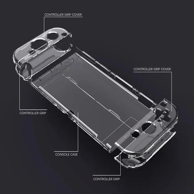 Чехол-накладка Transparent для Nintendo Switch OLED (Прозрачный)
