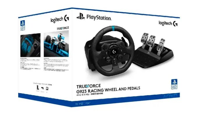 Кермо Дротовий Logitech PlayStation 4 G923 (941-000149) Black