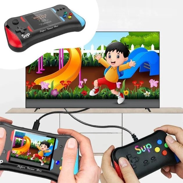 Портативная игровая приставка SUP Game Joystick Q12 500 в 1 c джойстиком
