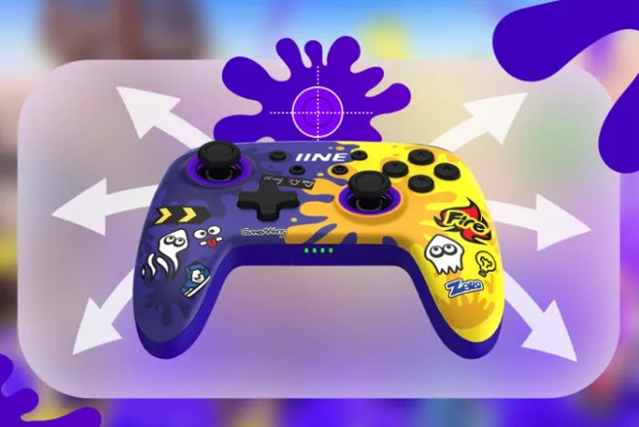 Безпроводной геймпад LINE purple Splatoon с NFC и Bluetooth для Nintendo Switch / Lite / Oled / Android / PC