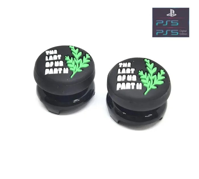 Силиконовые накладки на стики The Last of Us (Thumbstick) - 2шт для геймпада DualSense консоли PlayStation 5 (PS5/PS5 Digital Edition), DualShock PlayStation 4 (PS4 PRO/PS4 Slim/PS4 Fat)