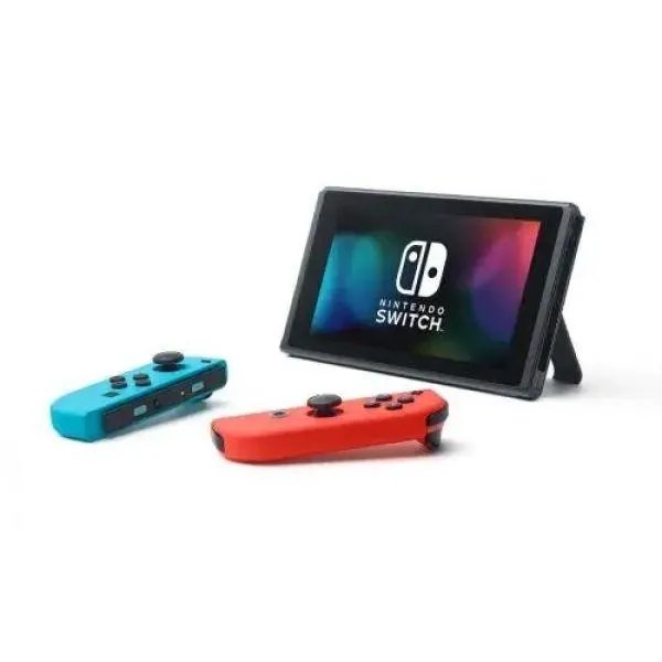 Nintendo Switch Neon Blue-Red (Upgraded version) + Игра Mortal Kombat 1 (русская версия)