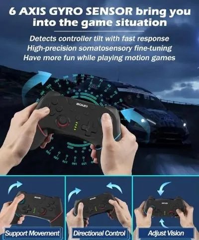 Геймпад для Nintendo Switch BOLEi Verbesserte Wireless Controller