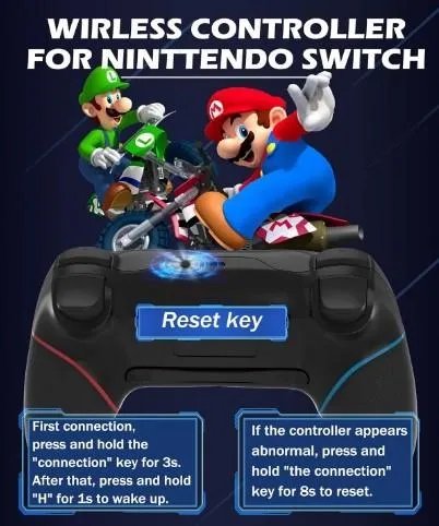 Геймпад для Nintendo Switch BOLEi Verbesserte Wireless Controller