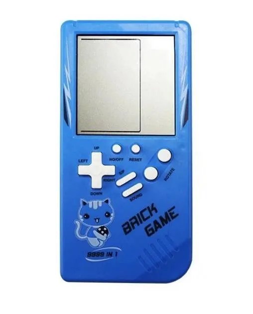 Детская игровая ретро приставка Тетрис, Синий