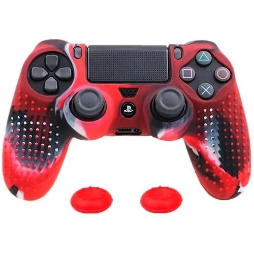 Чехол на геймпад Dualshock 4 и накладки на стики, силикон