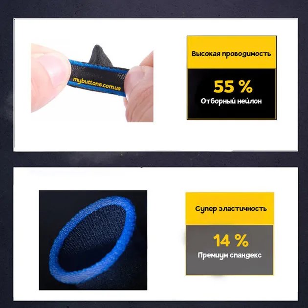 Sarafox Wasp Feelers v3 pro желтые напальчники с боксом для игры телефона смартфона пабг pubg mobile пубг