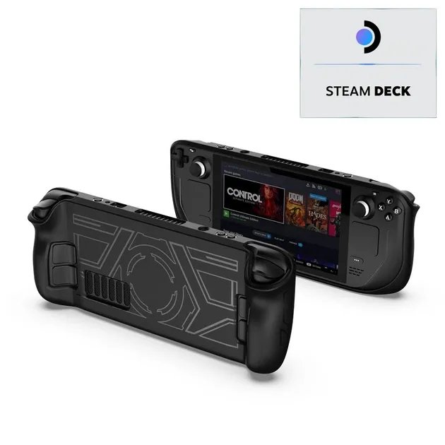 Защитный черный чехол-кейс DOBE для консоли-приставки / портативного игрового компьютера Valve Steam Deck
