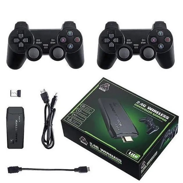 Приставка + 2 беспроводных джойстика Game Stick 8626 HDMI Black ТР