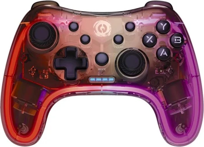 Беспроводной геймпад Canyon Brighter GPW-04 Wireless RGB 5in1 PS4/Xbox360 Crystal (CND-GPW04)