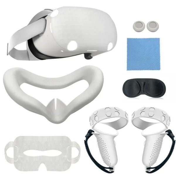 Набор защитных накладок чехлов для Oculus Meta Quest 2 VR QC10 Белый