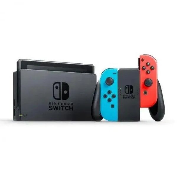 Nintendo Switch Neon Blue-Red (Upgraded version) + Игра Pokemon Arceus (английская версия)