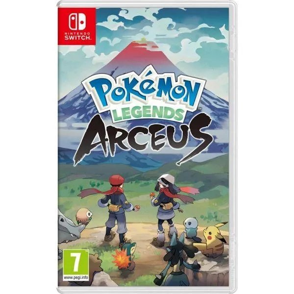 Nintendo Switch Neon Blue-Red (Upgraded version) + Игра Pokemon Arceus (английская версия)