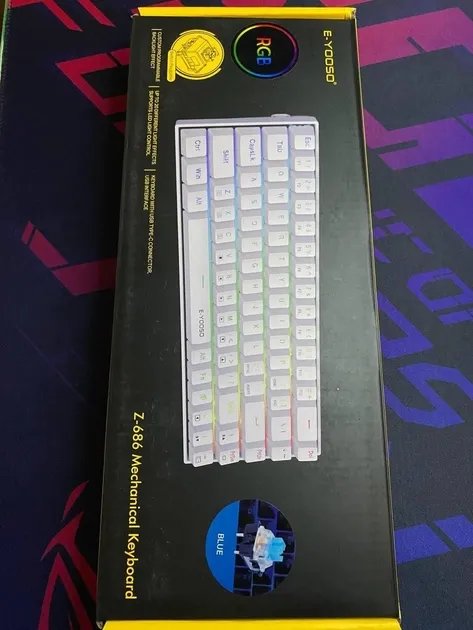 Игровая механическая клавиатура E-YOOSO Z-686 RGB