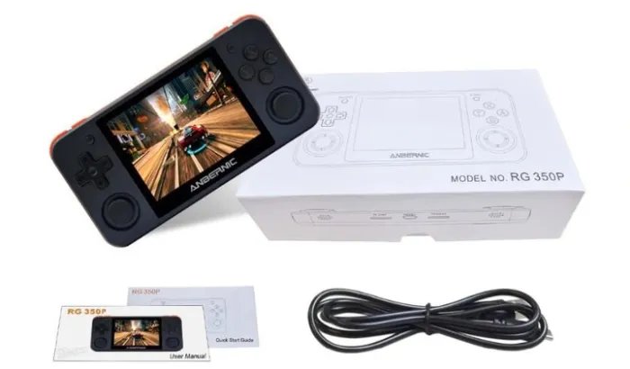Карманная игровая приставка Anbernic RG350P + карта памяти 64GB с играми