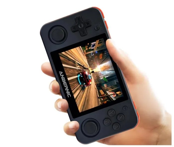 Карманная игровая приставка Anbernic RG350P + карта памяти 64GB с играми