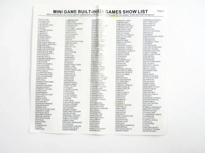Игровая приставка Денди 620 игр Mini Sfc