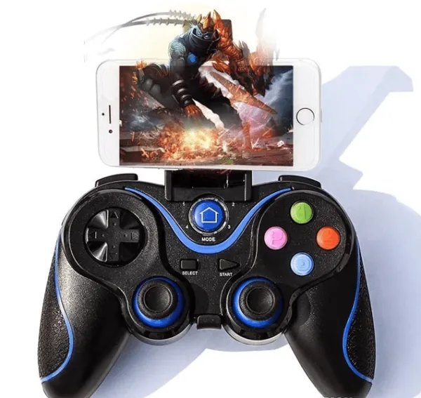 Bluetooth геймпад, джойстик Game G-V8pro, игровой контроллер, для ПК, PS3, SmartTV, Android, iOS, Black (74039-AV) TRG-190729