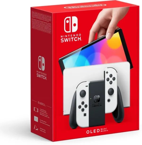 Портативная игровая приставка Nintendo Switch OLED with White Joy-Con (045496453435)