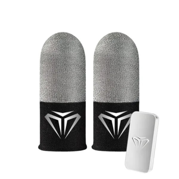 Напальчники Shezi S04 с серебряным волокном для телефона игры Standoff 2, PUBG Mobile 2 шт