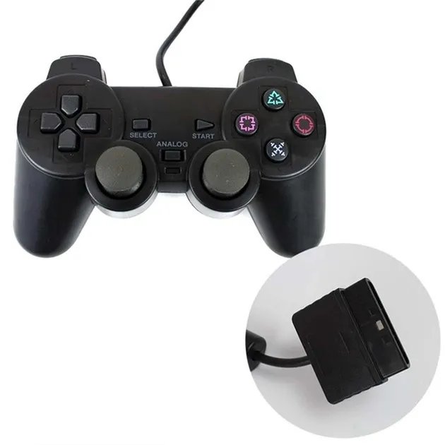 Джойстик проводной UKC PS2 Черный.