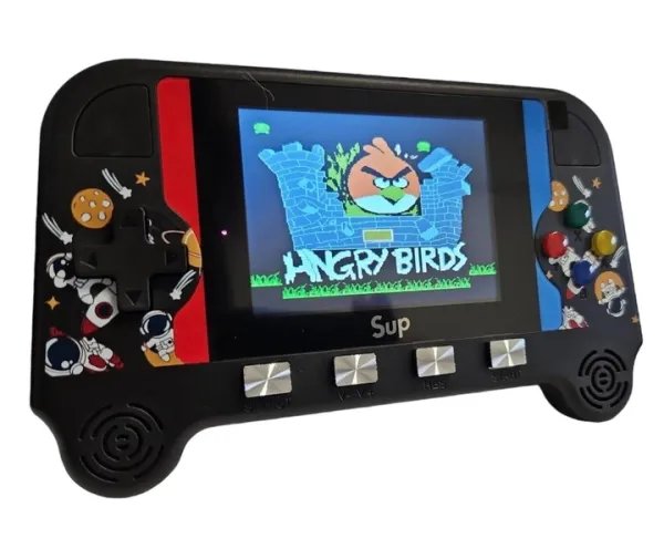 Игровая приставка 500 игр портативная ретро консоль Sup Game Box Power 3,5 дюйма 16/8 Bit черная