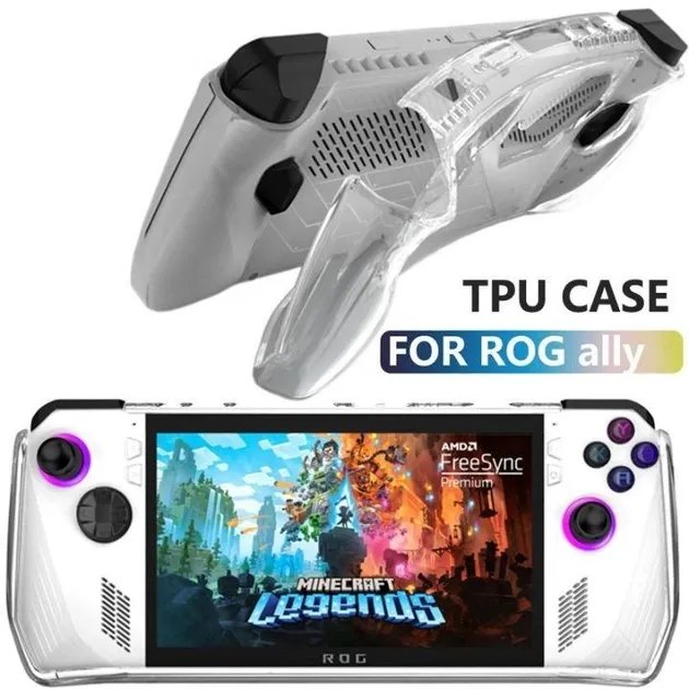 Чехол-накладка Transparent для портативной игровой консоли ASUS ROG Ally (Прозрачный)