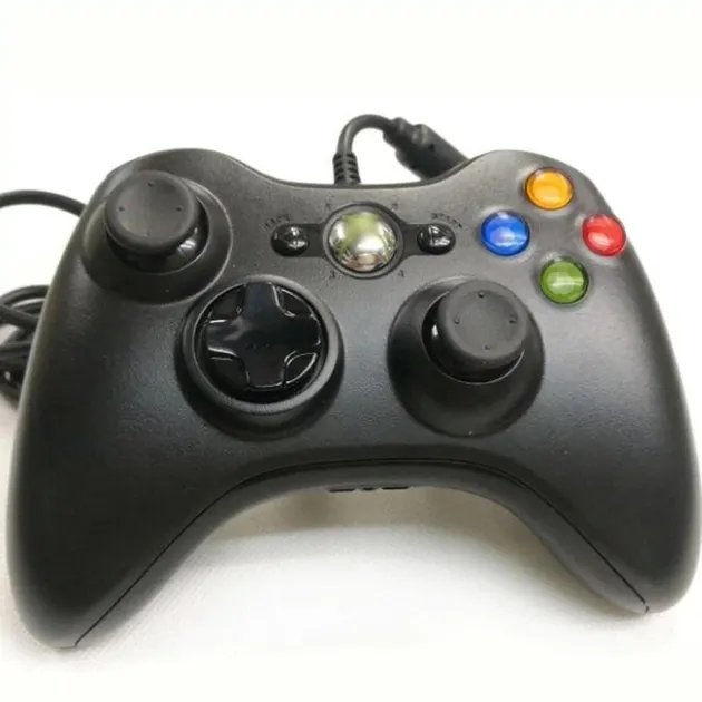 Проводной джойстик геймпад XBOX 360 для ПК (Черный)