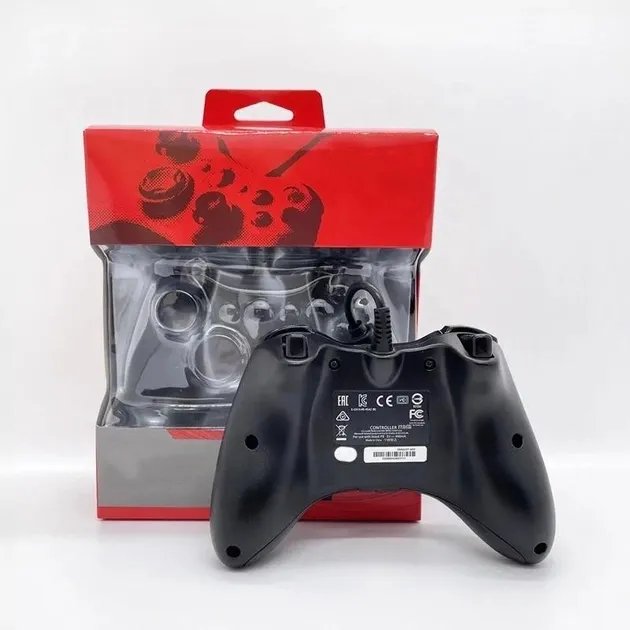 Проводной джойстик геймпад XBOX 360 для ПК (Черный)