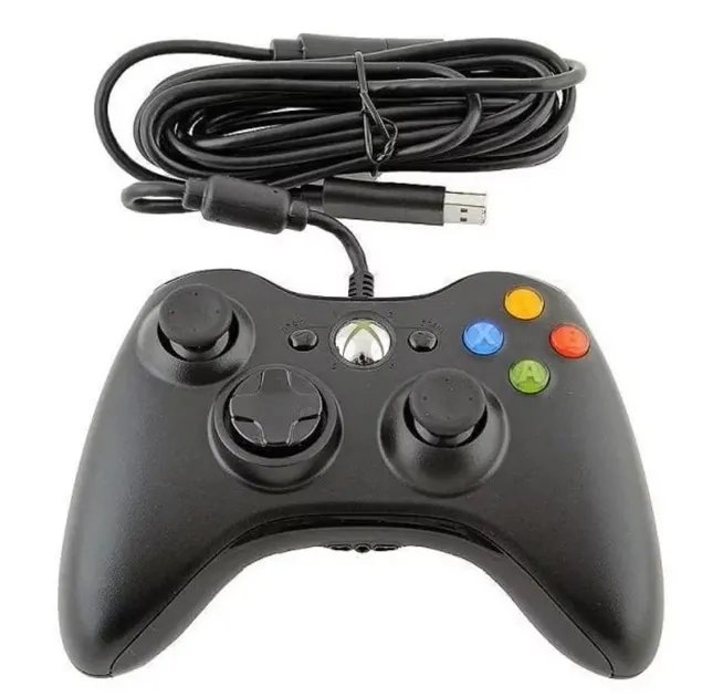 Проводной джойстик геймпад XBOX 360 для ПК (Черный)
