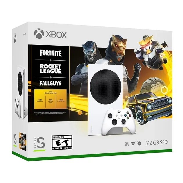 Стационарная игровая приставка Microsoft Xbox Series S 512 GB + Fortnite + Rocket League + FallGuys