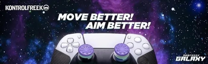 Накладки на стики KontrolFreek® Galaxy (Purple) для Sony DualShock PS4 / DualSense PS5