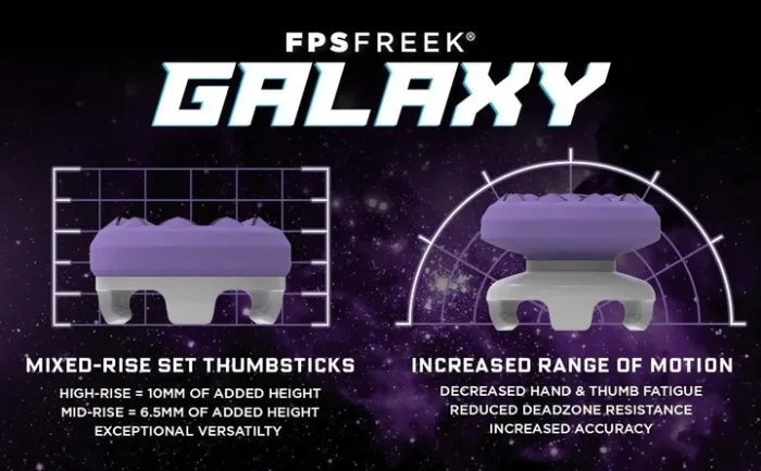 Накладки на стики KontrolFreek® Galaxy (Purple) для Sony DualShock PS4 / DualSense PS5