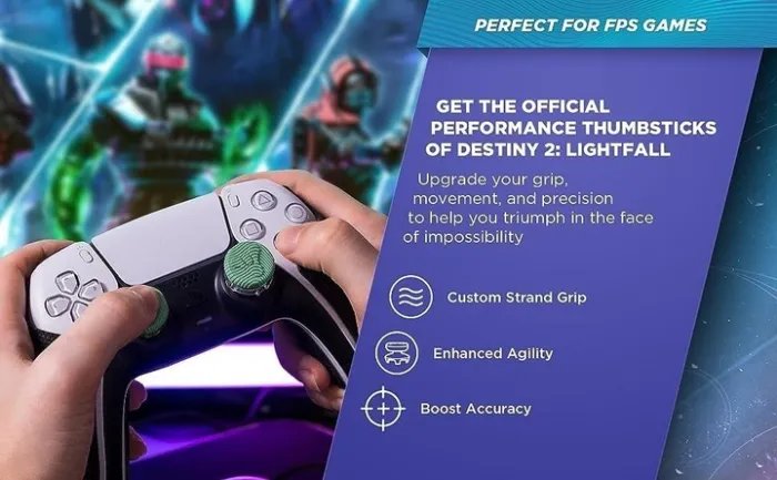 Накладки на стики KontrolFreek® Destiny 2 Lightfall (Strand Edition) для Sony DualShock PS4 / DualSense PS5