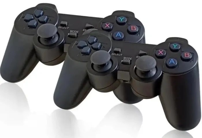 Приставка игровая к телевизору X8 4K Android TV беспроводные джойстики