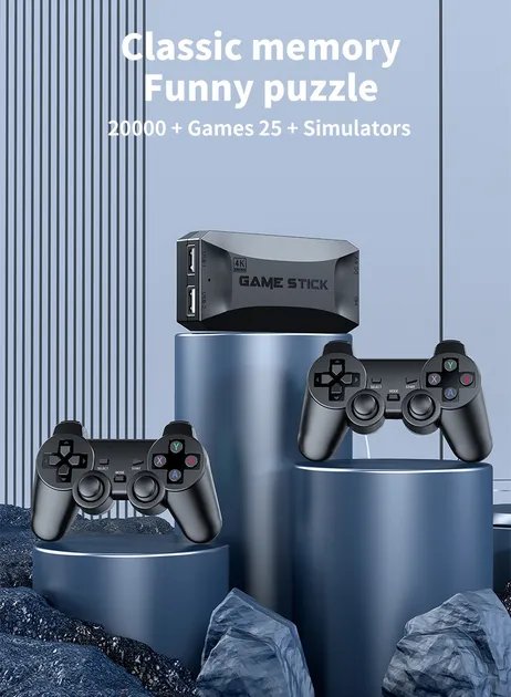 Игровая консоль Game Stick Lite M16 64Gb 4K Ultra HD 2 джойстика 20000+ игр 25+ эмуляторов
