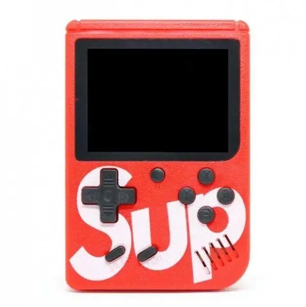 Портативна ігрова консоль Ретро приставка 400 ігор 8bit SUP Game Box з джойстиком та кабелем для ТВ Red