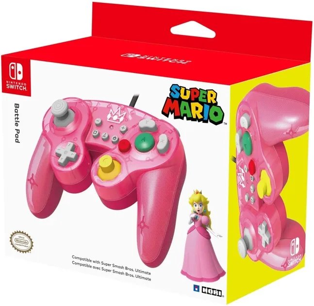 Геймпад Hori Battle Pad for Nintendo Switch Peach Edition