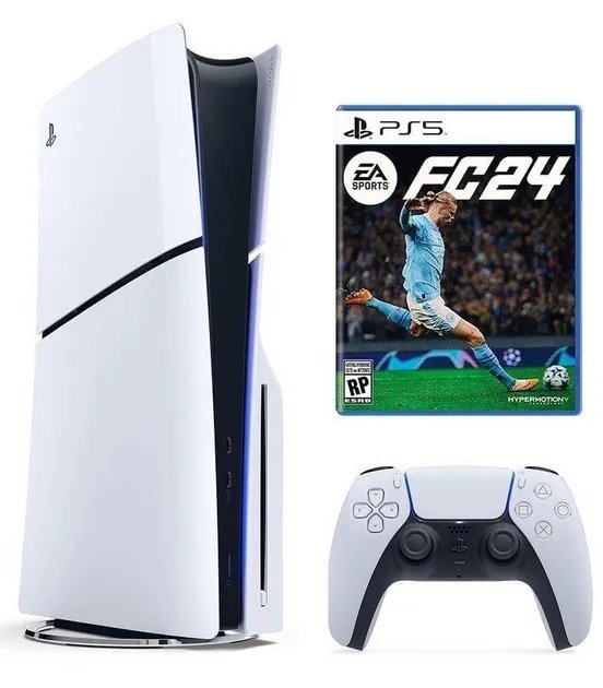 Приставка PS5 Slim с Blu-Ray приводом + EA SPORTS FC 24