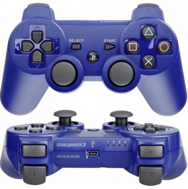 Беспроводной Джойстик для PS3 Bluetooth Синий для PlayStation 3