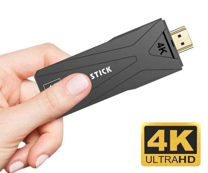 Игровая приставка для телевизора Game Stick 4K HD GT65 с беспроводными джойстиками 64GB